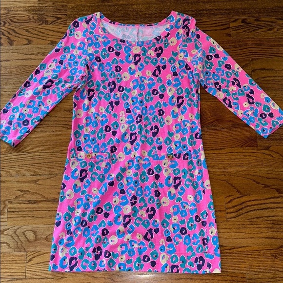 Lilly Pulitzer Dresses & Skirts - Lilly Pulitzer Corine Dress in Sunkissed Paws Off animal print size Large NWOT